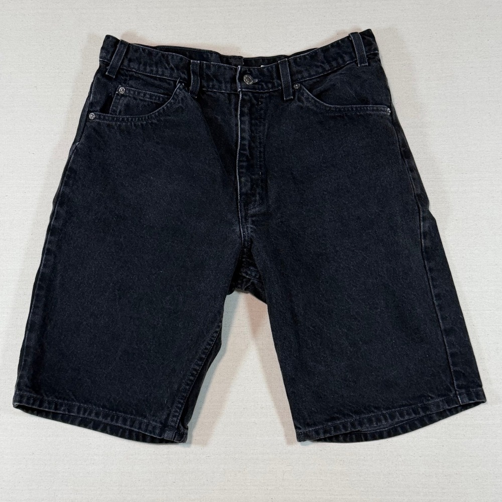 Vintage Levis 550 Orange Tab Relaxed Fit Black Denim Shorts Mens 31 Jorts